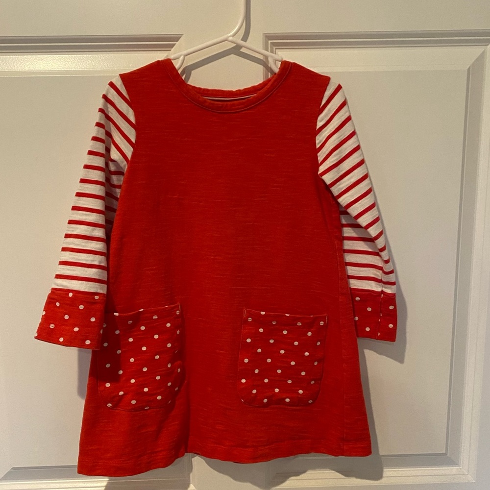 Mini Boden Red Dress 3-4 years